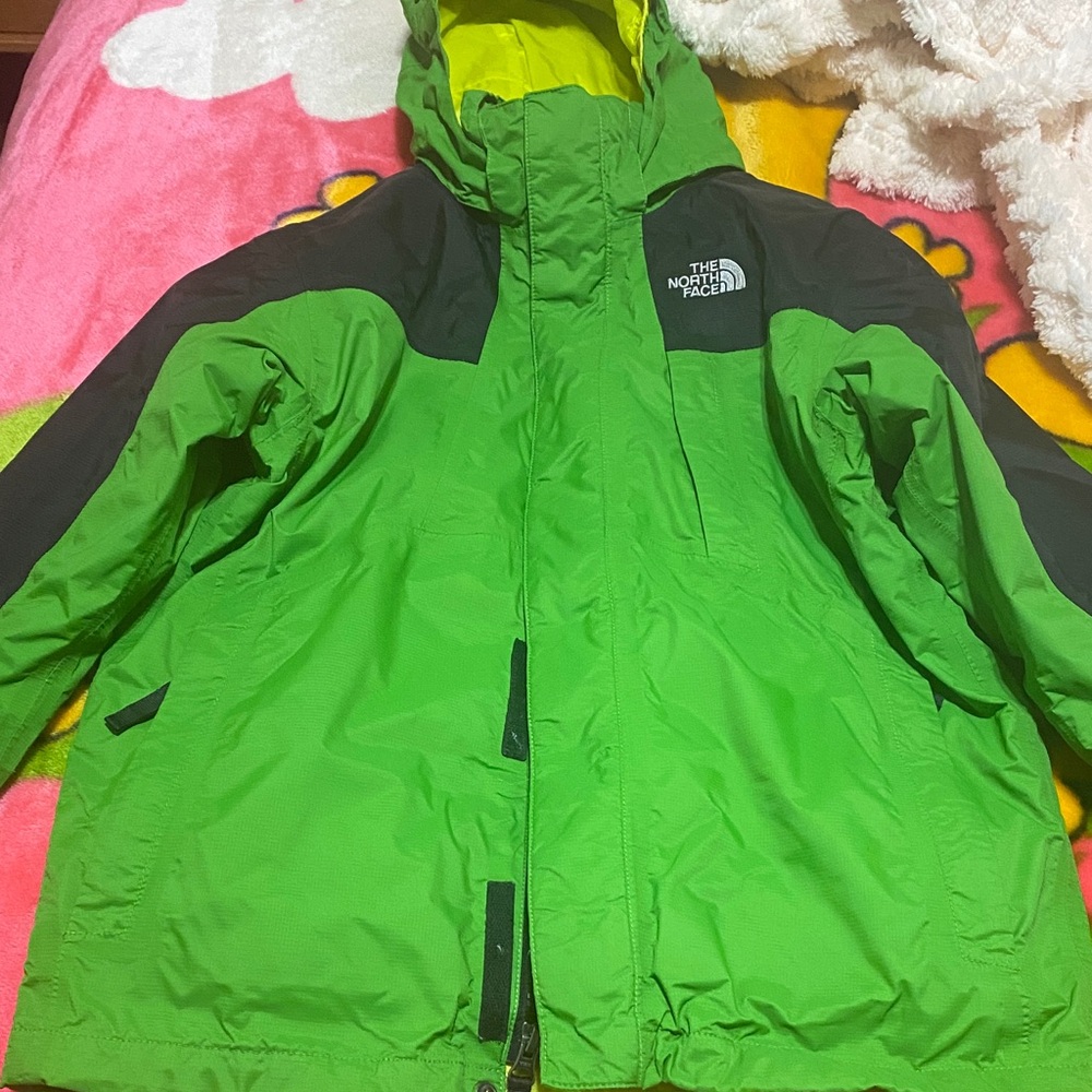 The North Face Kids Bright Green Raincoat